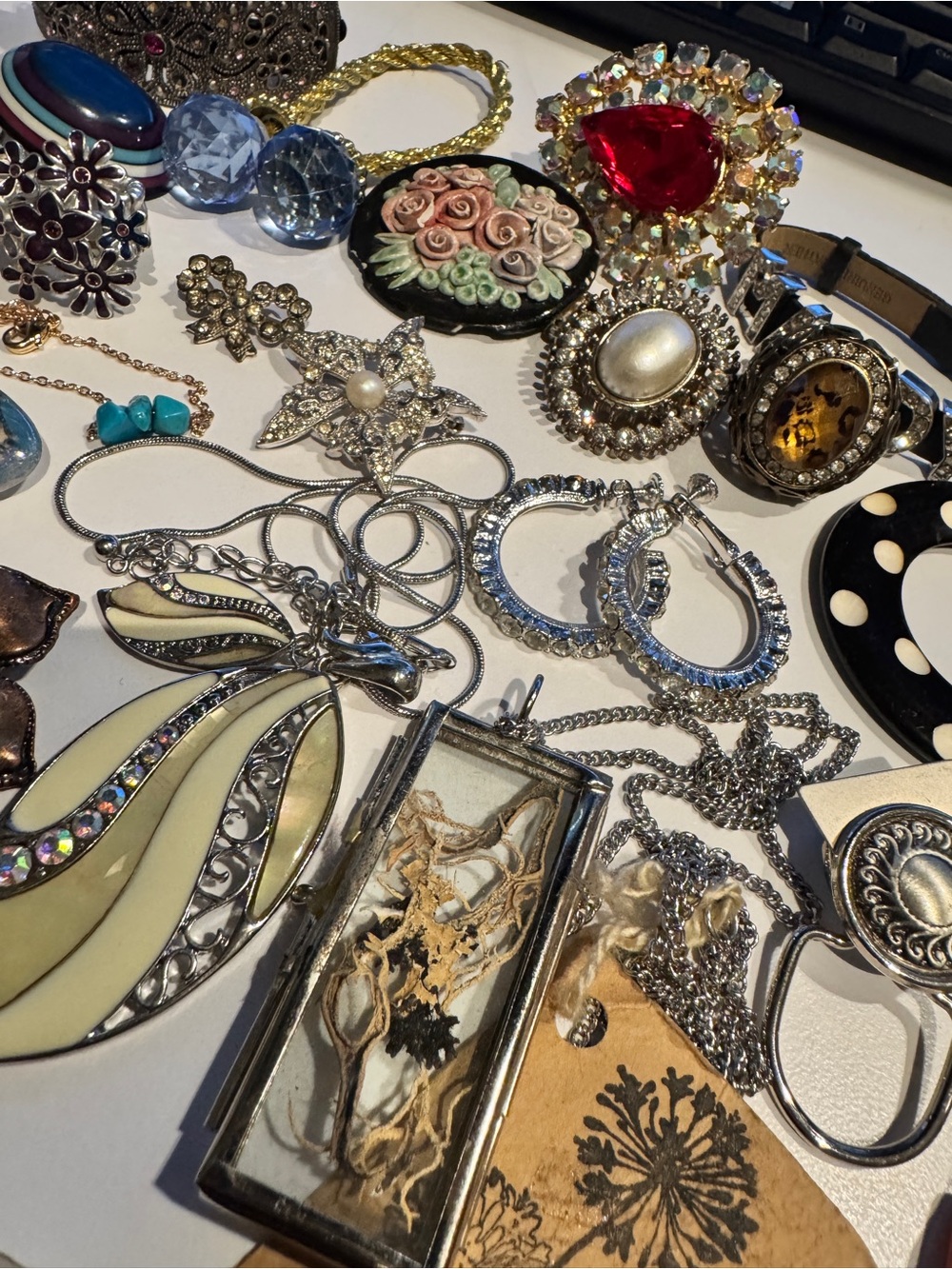 Assorted Women’s Jewelry Collection - Black, Gold, Pearl & Red Accents